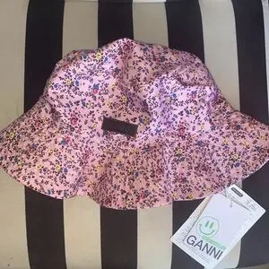 Ganni | Accessories | Nwt Ganni Pink Nectar Floral Print  display picture 2